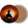 End Of The Trail Novelty Circle Coaster Set of 4