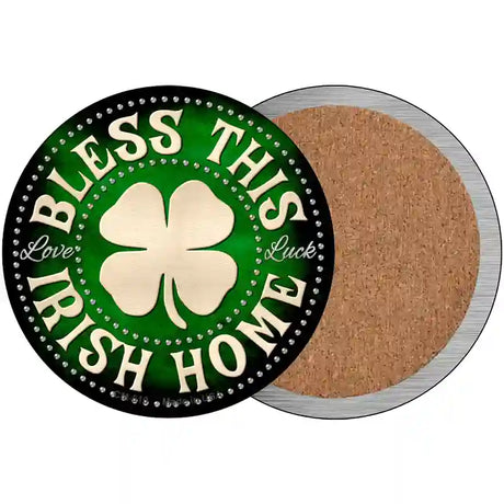 Bless This Irish Home Novelty Circle Coaster Set of 4