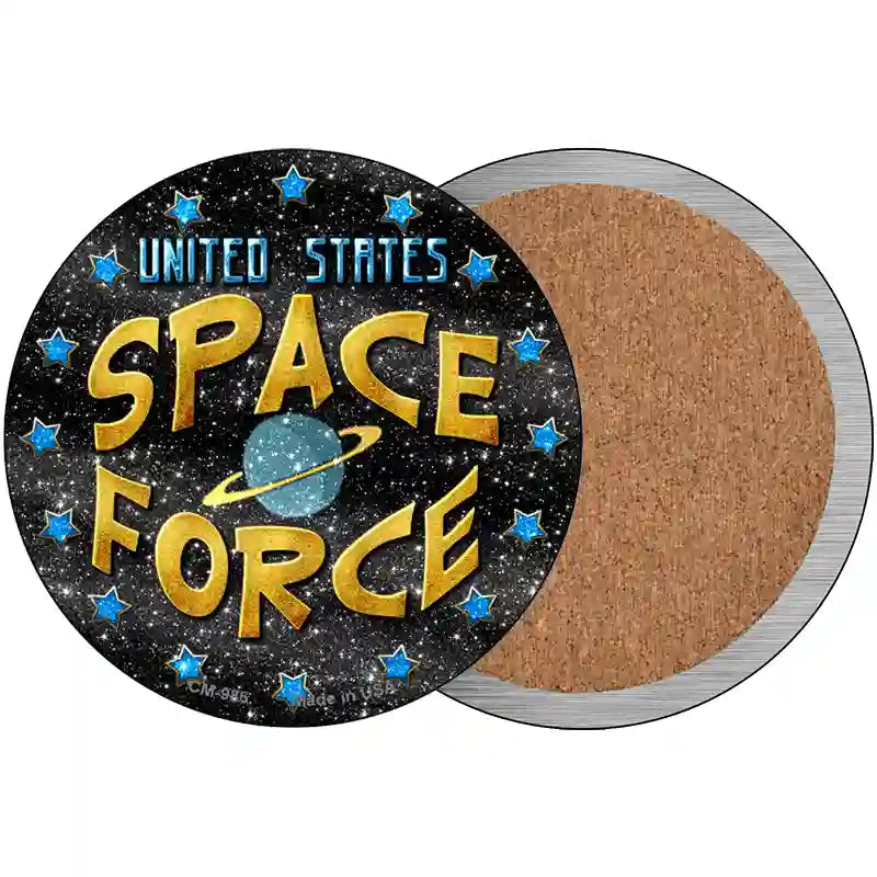 US Space Force Novelty Circle Coaster Set of 4