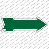 Green Novelty Arrow Sticker Decal