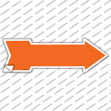 Orange Novelty Arrow Sticker Decal