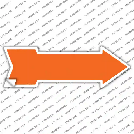 Orange Novelty Arrow Sticker Decal