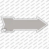 Gray Novelty Arrow Sticker Decal