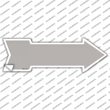 Gray Novelty Arrow Sticker Decal