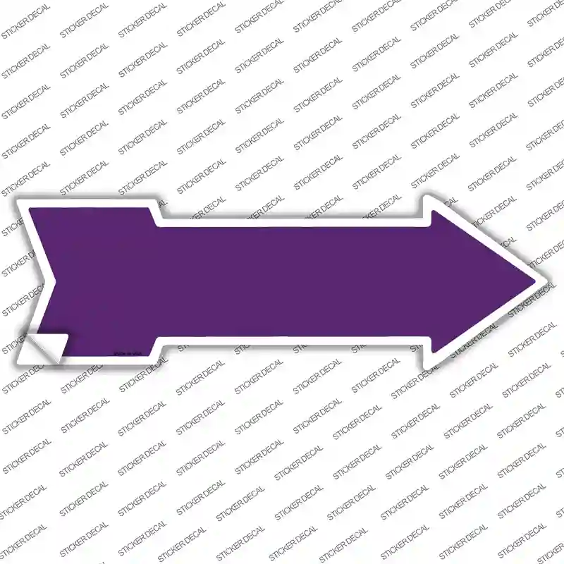 Purple Novelty Arrow Sticker Decal
