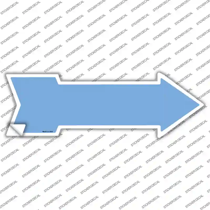 Light Blue Novelty Arrow Sticker Decal