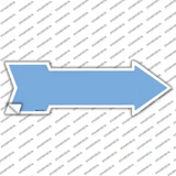 Light Blue Novelty Arrow Sticker Decal