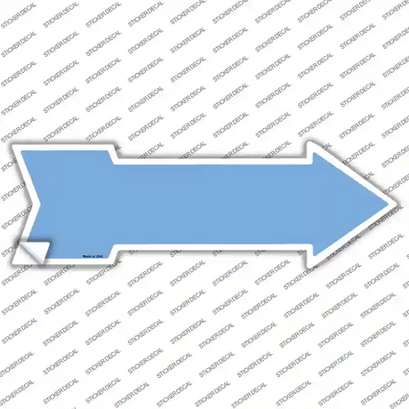 Light Blue Novelty Arrow Sticker Decal