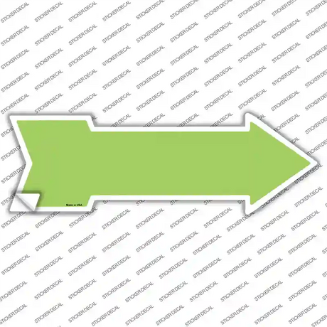 Lime Green Novelty Arrow Sticker Decal