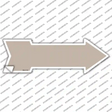 Tan Novelty Arrow Sticker Decal