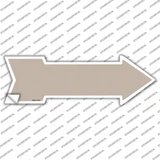 Tan Novelty Arrow Sticker Decal