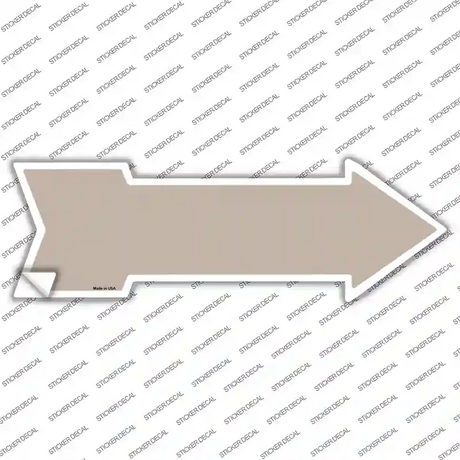 Tan Novelty Arrow Sticker Decal