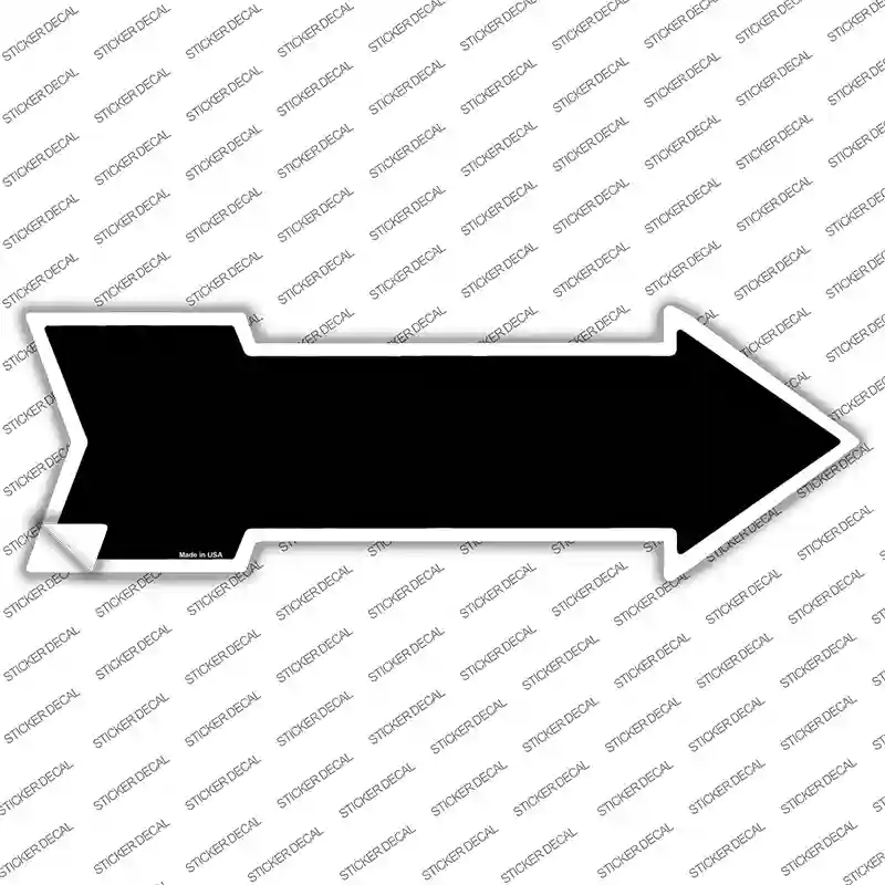 Black Novelty Arrow Sticker Decal