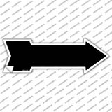 Black Novelty Arrow Sticker Decal