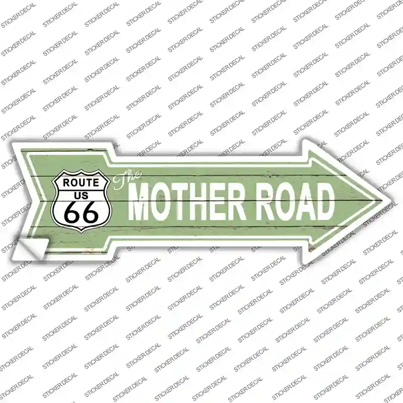 The Mother Road Novelty Arrow Sticker Decal