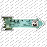 Americas Highway Drive In Novelty Arrow Sticker Decal