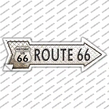 Diamond Route 66 Novelty Arrow Sticker Decal