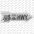 Diamond US Highway Novelty Arrow Sticker Decal