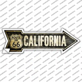 Vintage Route 66 California Novelty Arrow Sticker Decal
