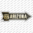 Vintage Route 66 Arizona Novelty Arrow Sticker Decal