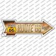 Route 66 New Mexico Flag Novelty Arrow Sticker Decal