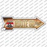 Route 66 Missouri Flag Novelty Arrow Sticker Decal