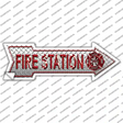 Fire Station Novelty Arrow Sticker Decal