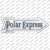 Polar Express Novelty Arrow Sticker Decal