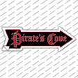 Pirates Cove Novelty Arrow Sticker Decal
