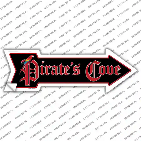 Pirates Cove Novelty Arrow Sticker Decal