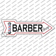 Barber Shop Novelty Arrow Sticker Decal