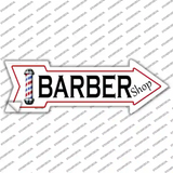 Barber Shop Novelty Arrow Sticker Decal