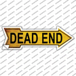 Dead End Novelty Arrow Sticker Decal