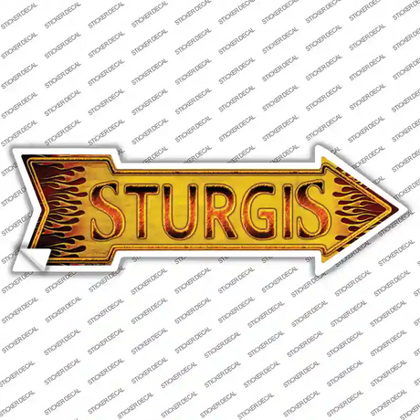 Sturgis Novelty Arrow Sticker Decal