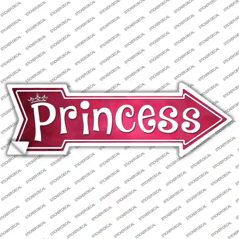 Princess Novelty Arrow Sticker Decal