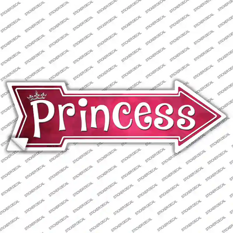 Princess Novelty Arrow Sticker Decal