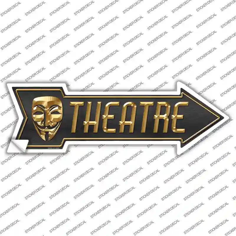 Theatre Novelty Arrow Sticker Decal