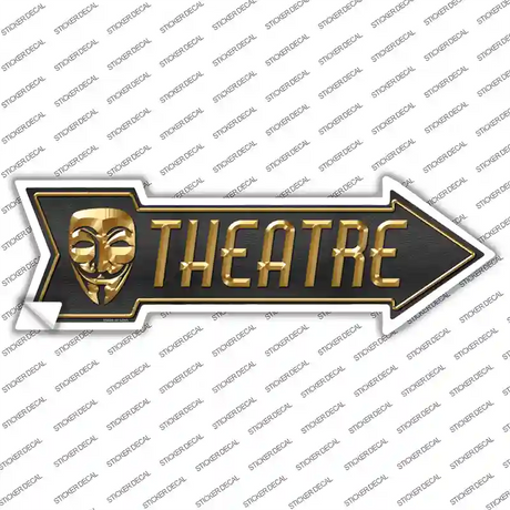 Theatre Novelty Arrow Sticker Decal