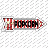 Popcorn Novelty Arrow Sticker Decal