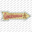 Gingerbread Novelty Arrow Sticker Decal