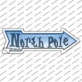 North Pole Novelty Arrow Sticker Decal