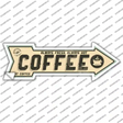 Coffee Novelty Arrow Sticker Decal