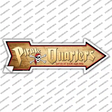 Pirate Quarters Novelty Arrow Sticker Decal