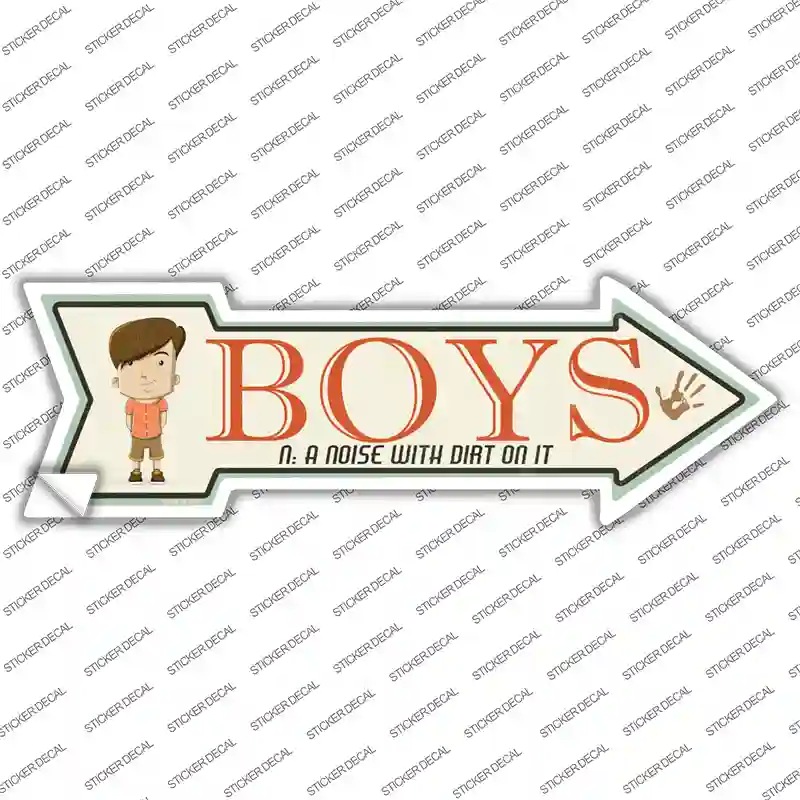 Boys Novelty Arrow Sticker Decal