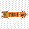 Tiki Bar Novelty Arrow Sticker Decal