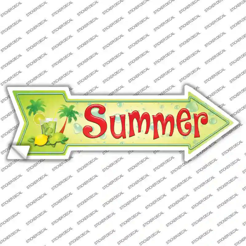 Summer Novelty Arrow Sticker Decal