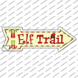 Elf Trail Novelty Arrow Sticker Decal