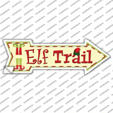 Elf Trail Novelty Arrow Sticker Decal