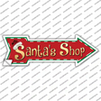 Santas Shop Novelty Arrow Sticker Decal