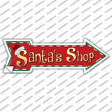 Santas Shop Novelty Arrow Sticker Decal
